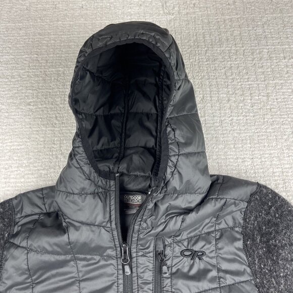 Outdoor Research Women's M Vashon Hybrid Full-Zip Jacket Black Wool Blend - Picture 6 of 16